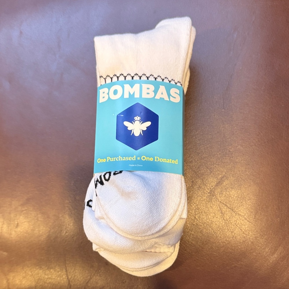 Bombas Men's White Socks
